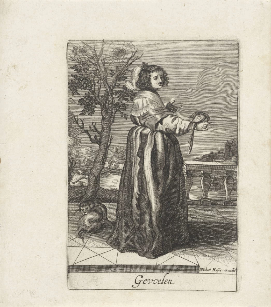 Senso del tatto Sentimento, da i cinque sensi - Rijks Museum, Amsterdam